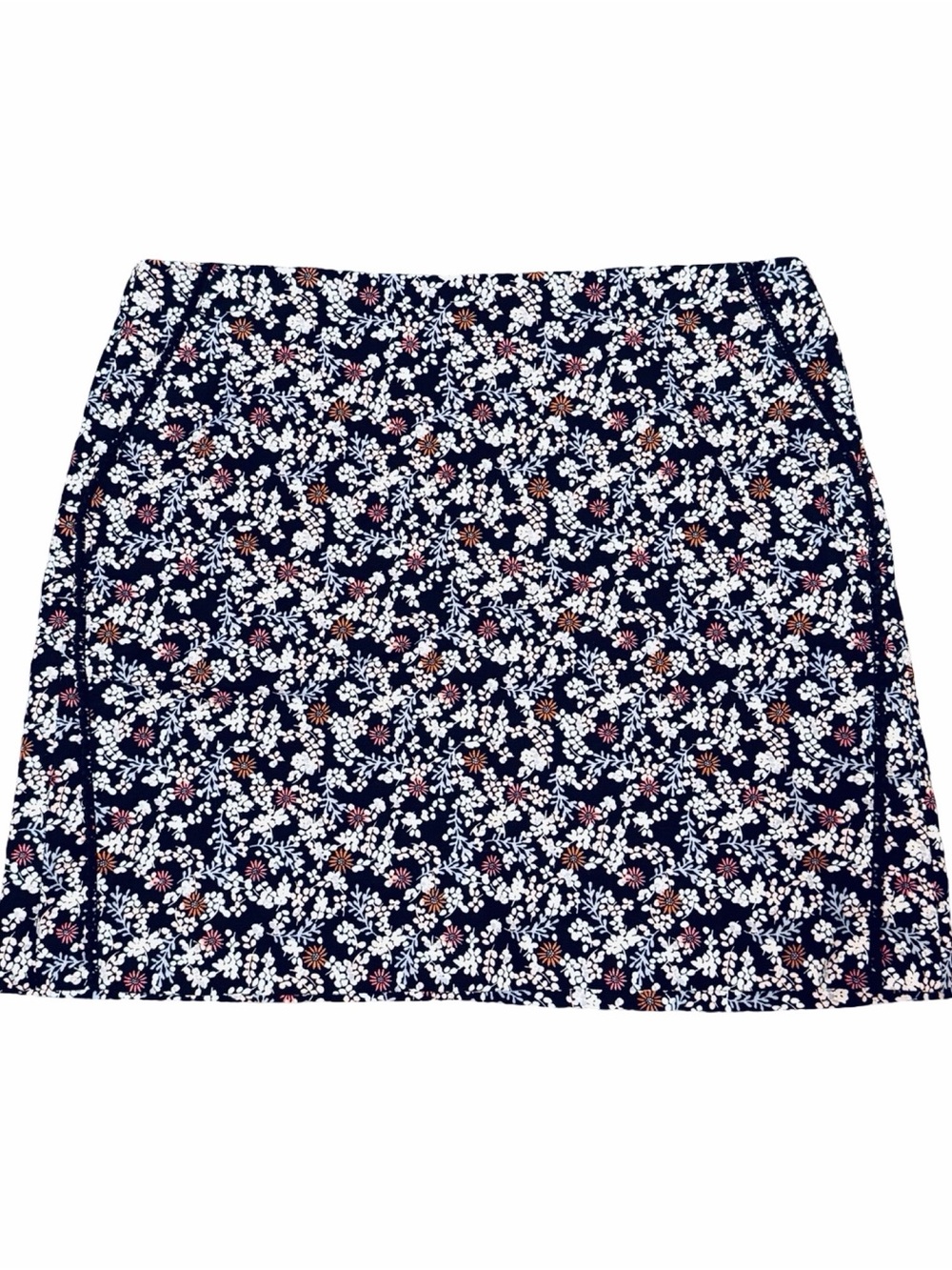 LOFT Floral Pencil Skirt with Pink and White Accents